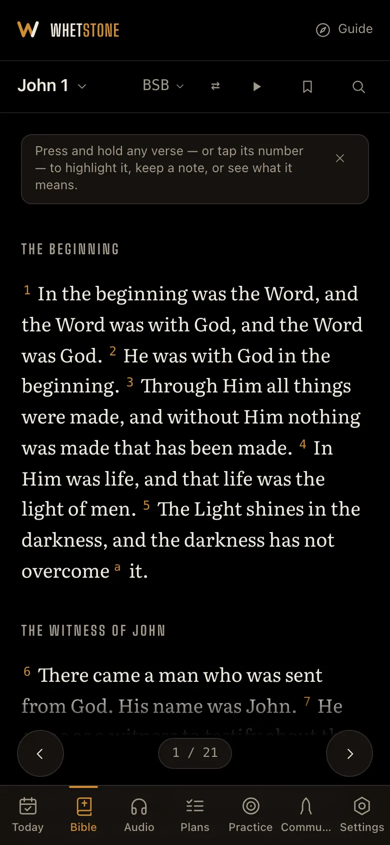 Read the Bible, and mark it up.