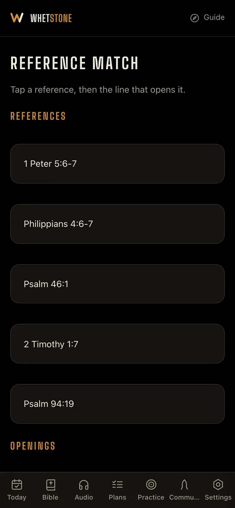 Reference Match — which verse is that?